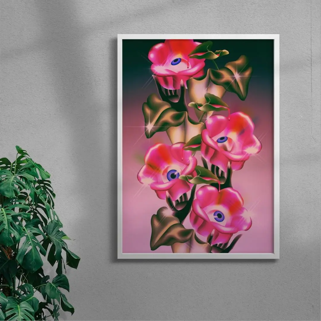 Eyes, Hands, & Pink Flowers - Image 4