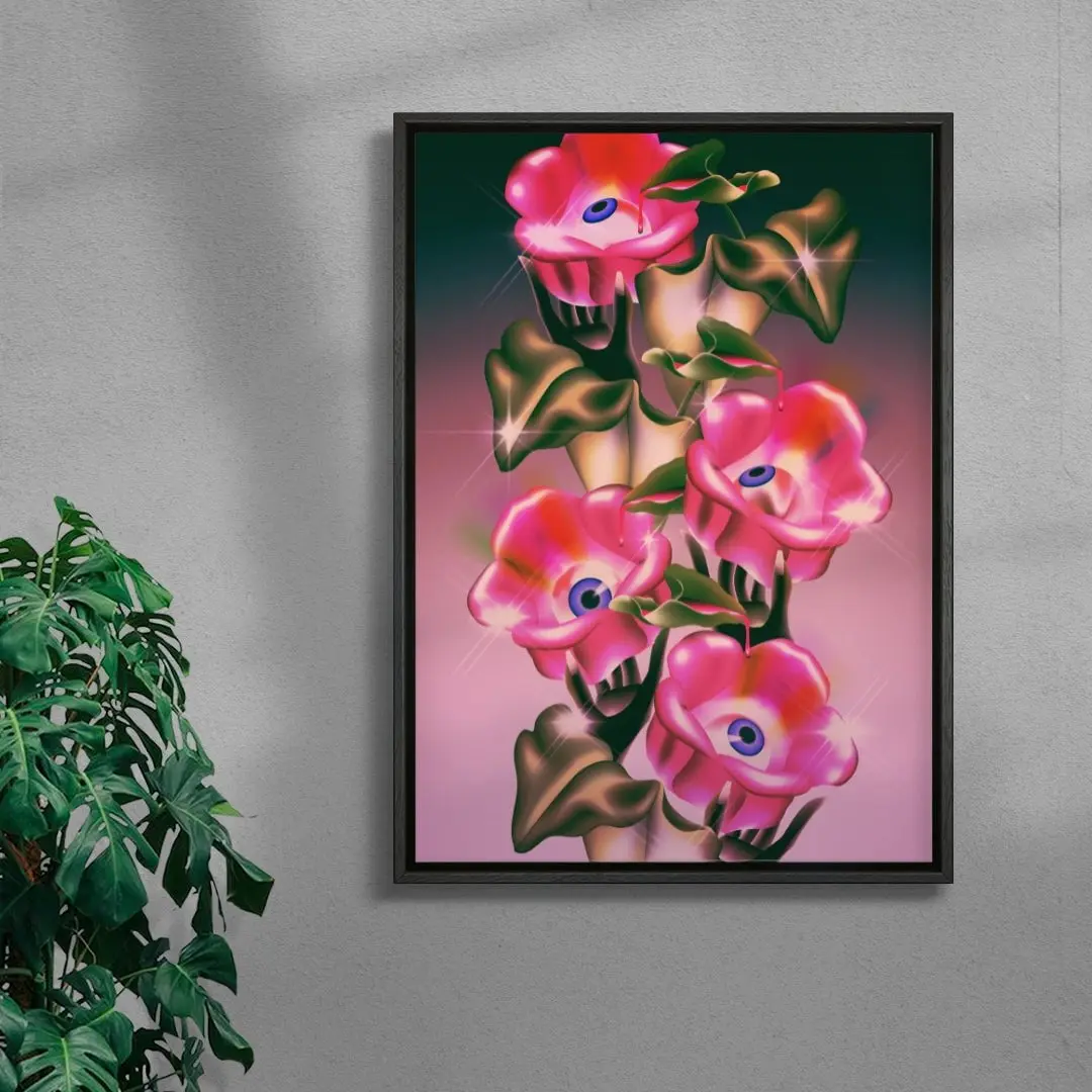 Eyes, Hands, & Pink Flowers - Image 3