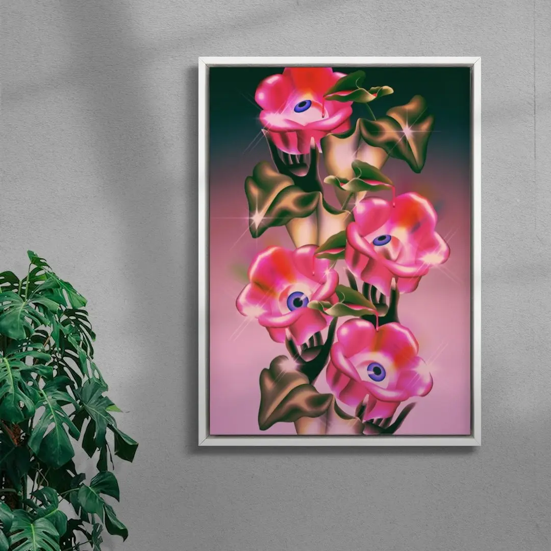 Eyes, Hands, & Pink Flowers - Image 5
