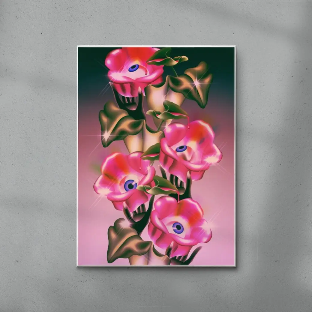 Eyes, Hands, & Pink Flowers - Image 6