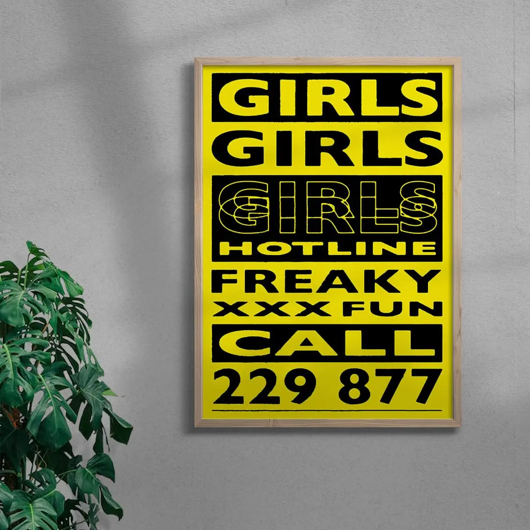 GIRLS GIRLS GIRLS - UNFRAMED - Image 4