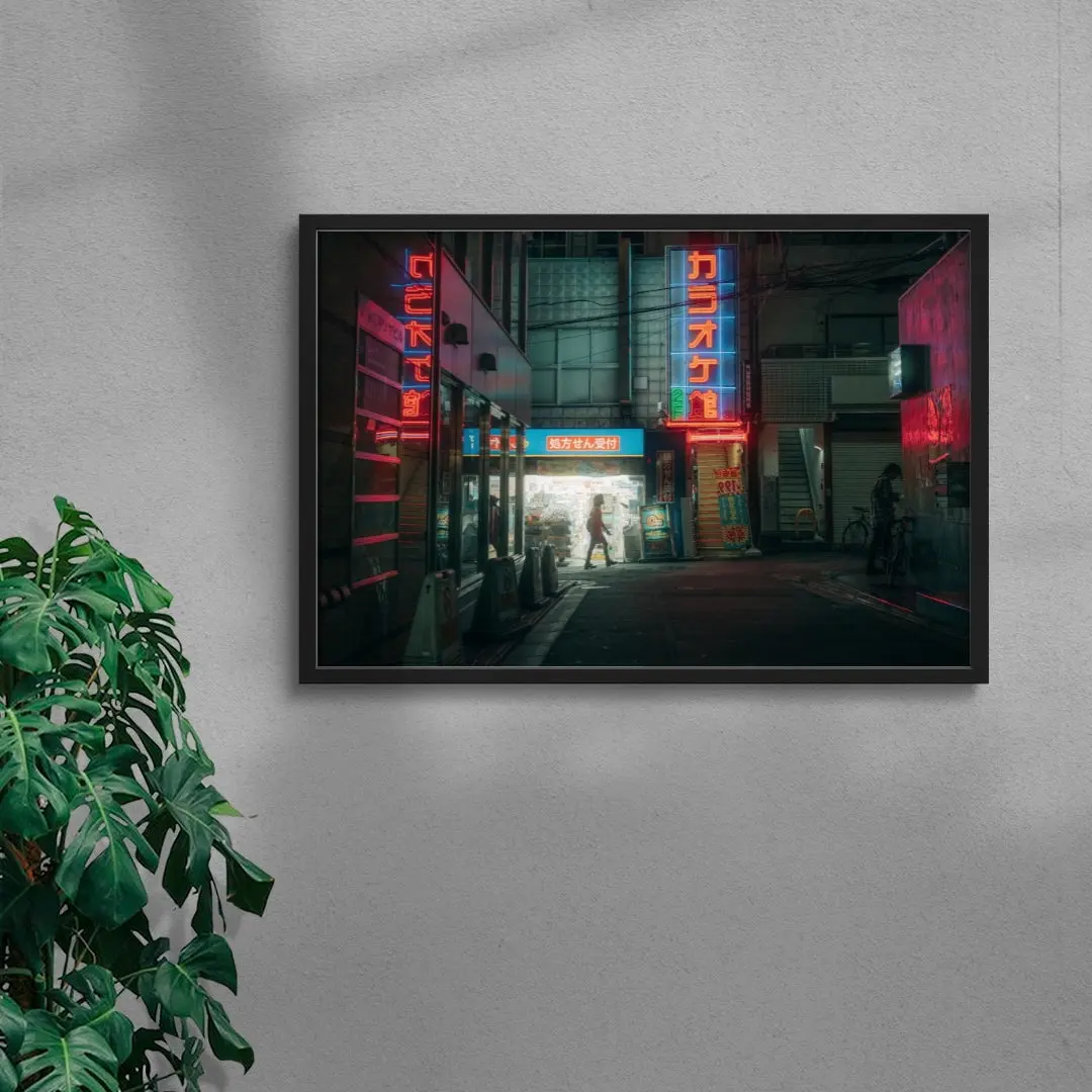 Neon Japanese Alleyway - Image 4