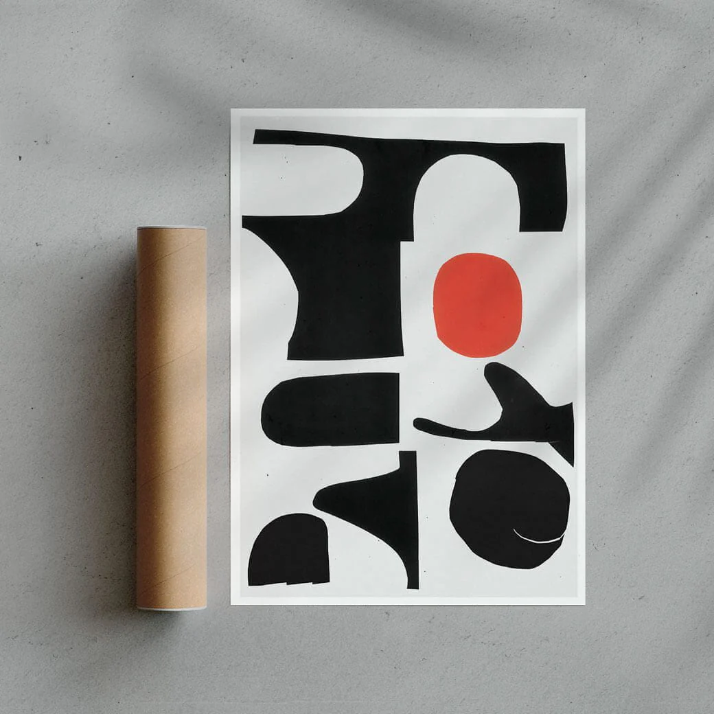 Red Sun Print - UNFRAMED - Image 2