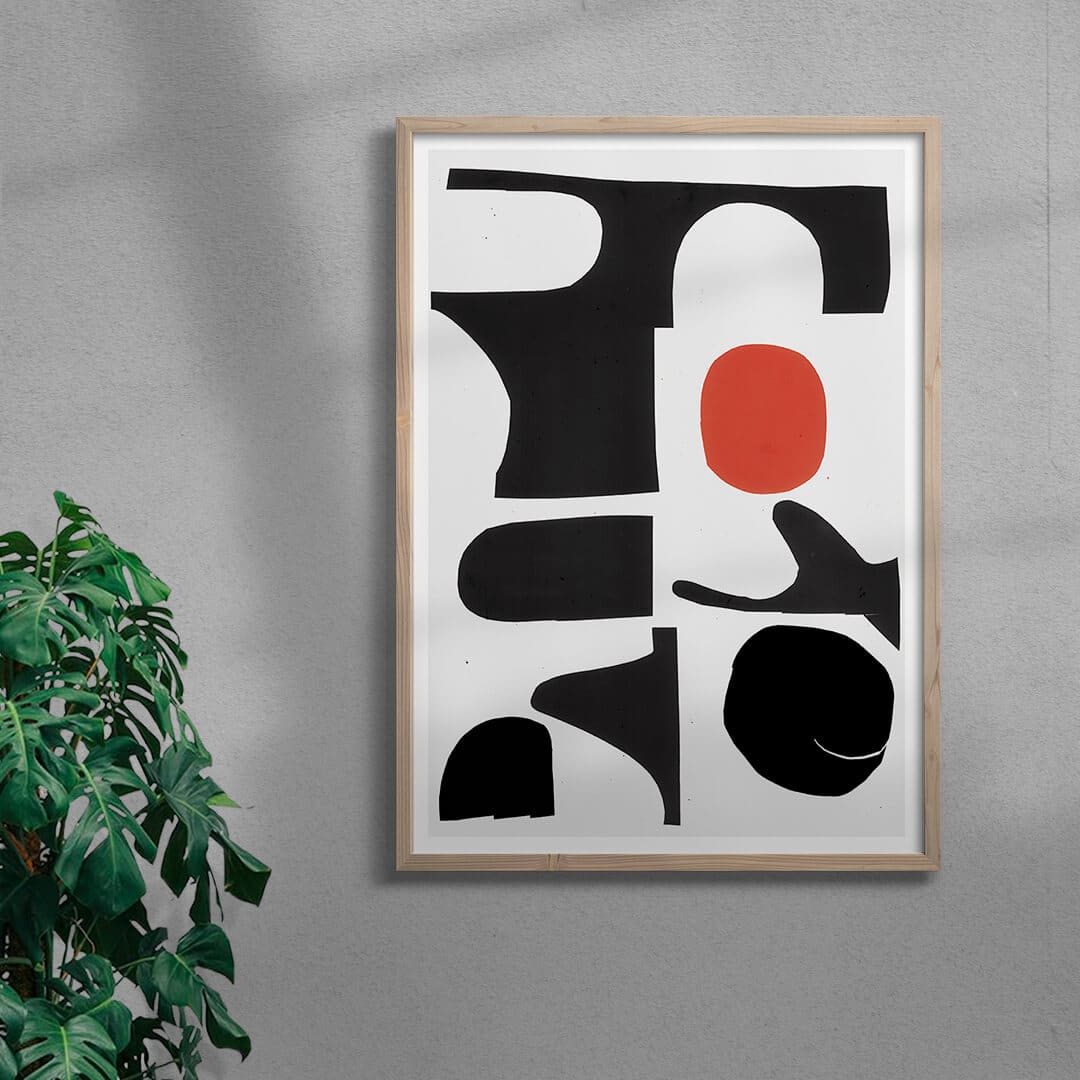 Red Sun Print - UNFRAMED - Image 4