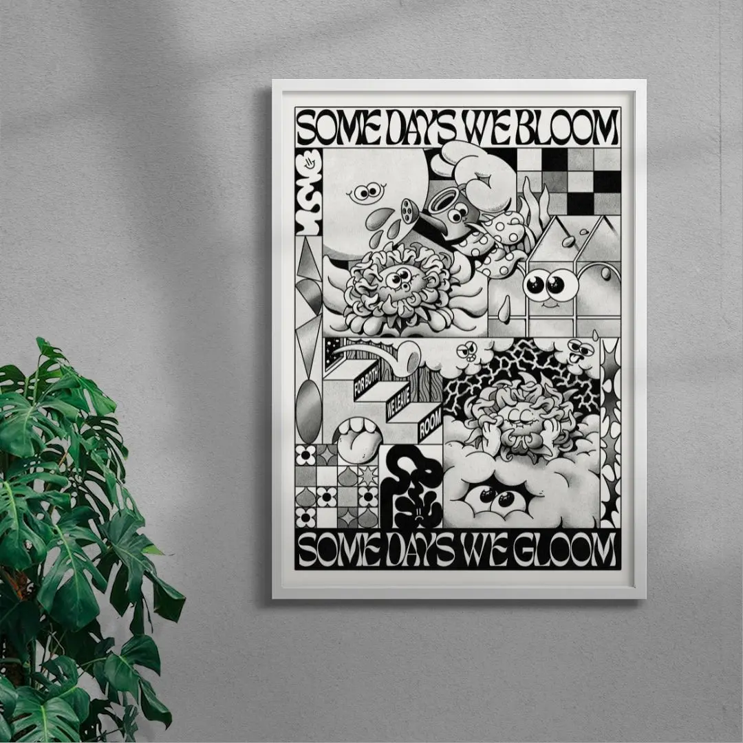 Some Days We Bloom (Black & White) - Image 4