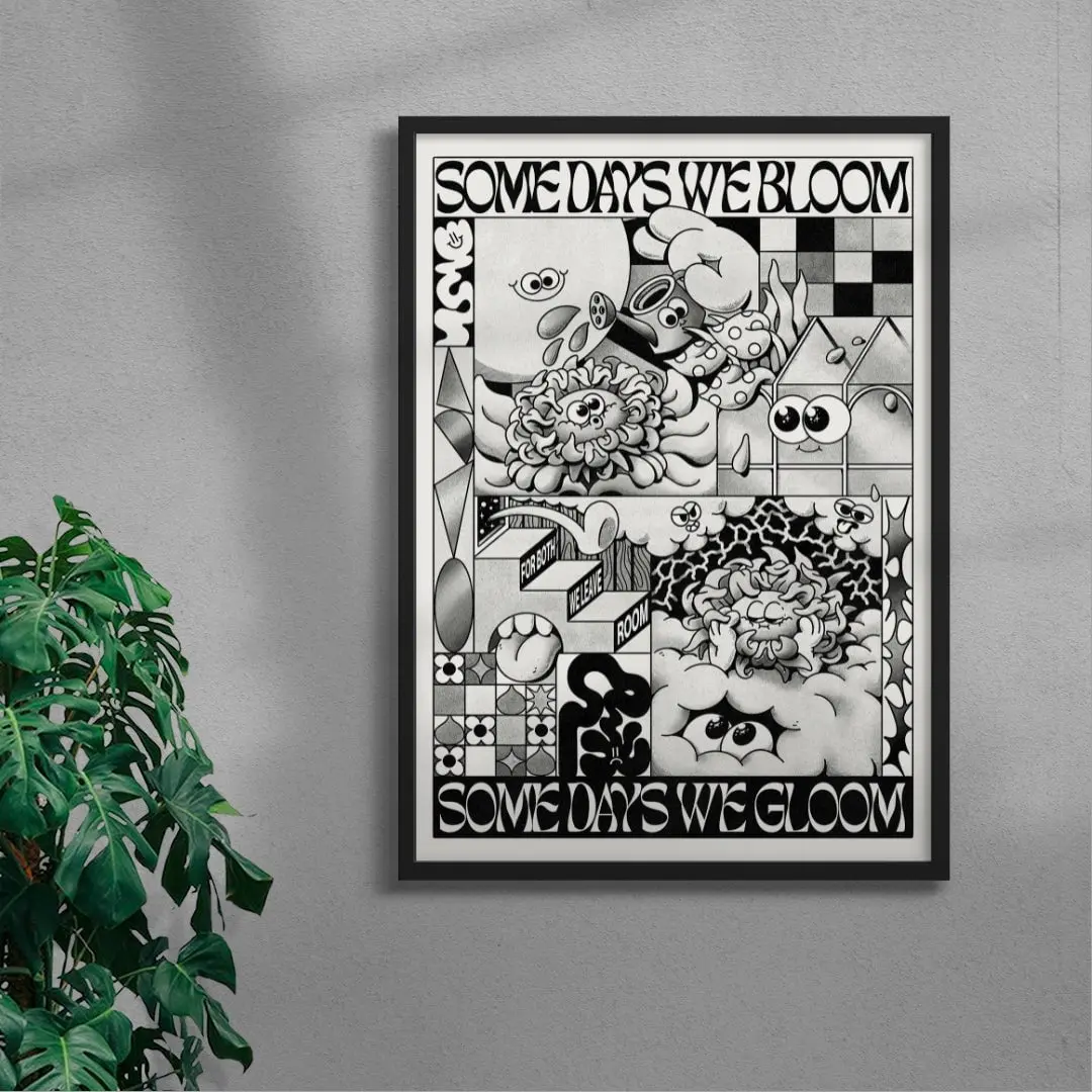 Some Days We Bloom (Black & White) - Image 4