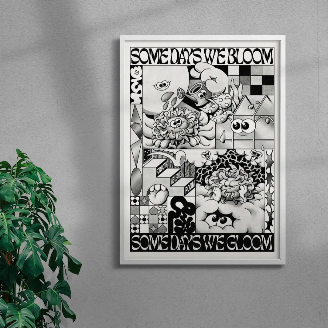Some Days We Bloom (Black & White) - Image 5
