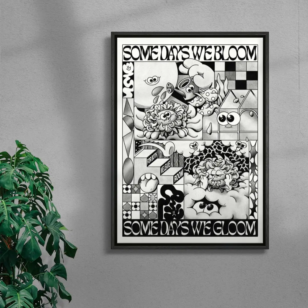 Some Days We Bloom (Black & White) - Image 3