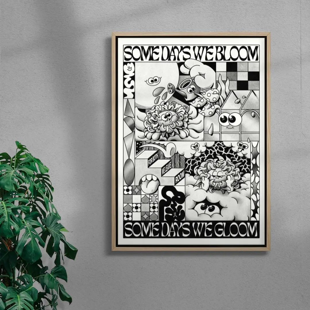 Some Days We Bloom (Black & White) - Image 4
