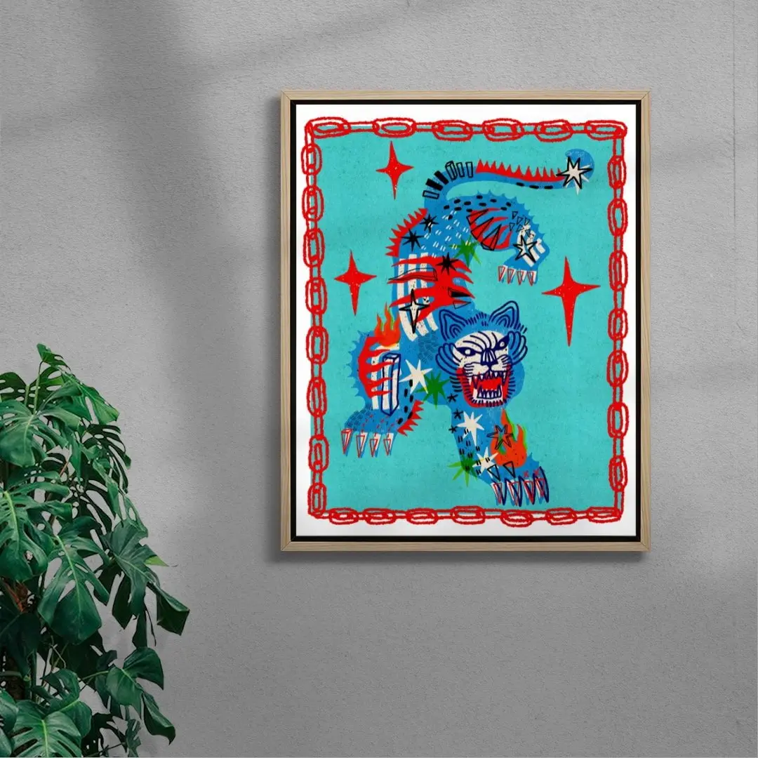 Tiger in Blue - Image 6