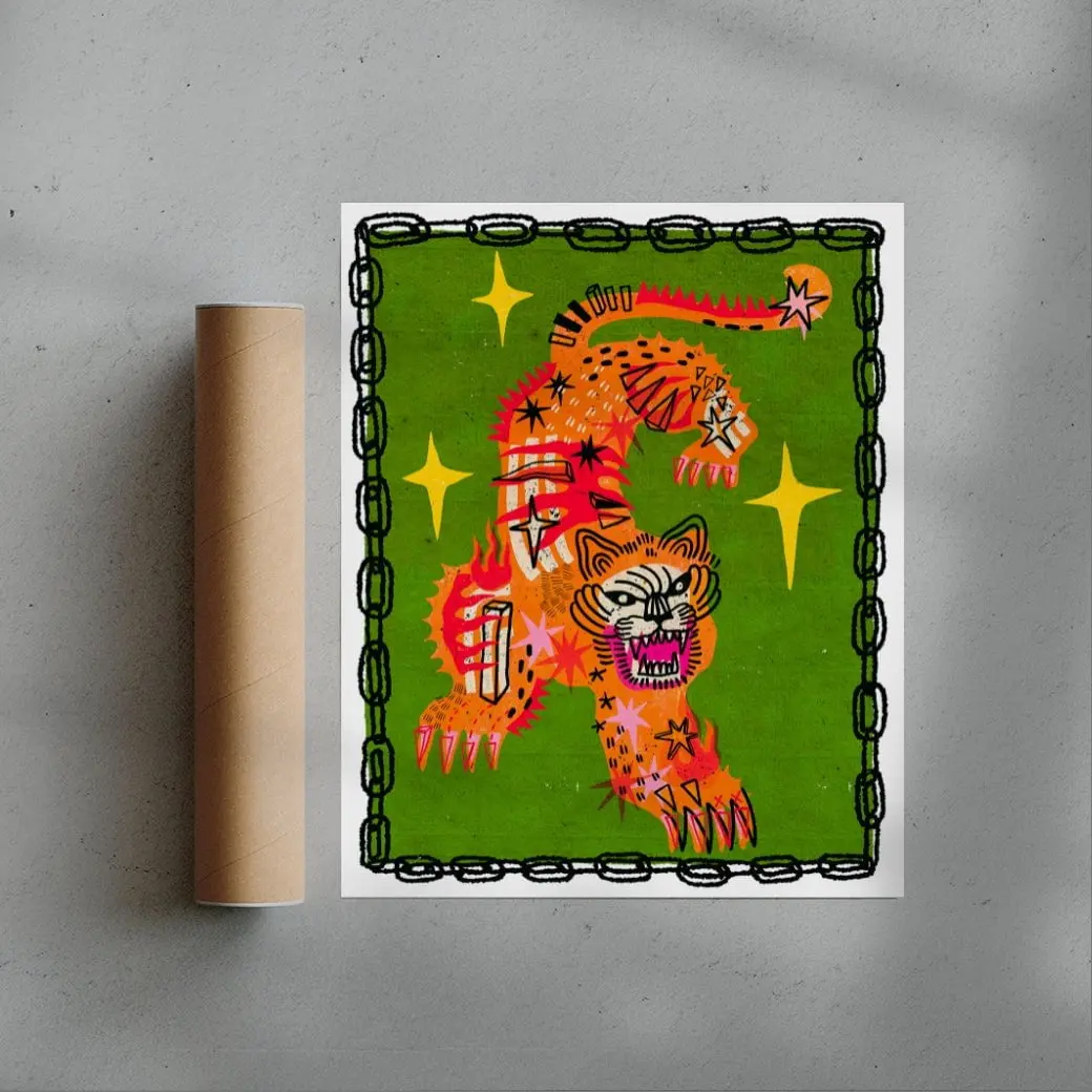 Tiger In Green - Image 3