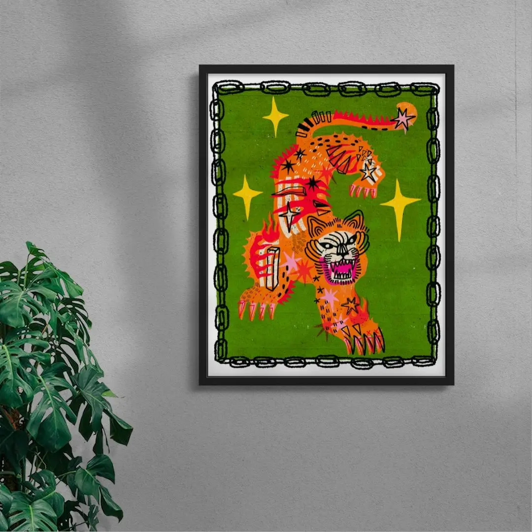 Tiger In Green - Image 4