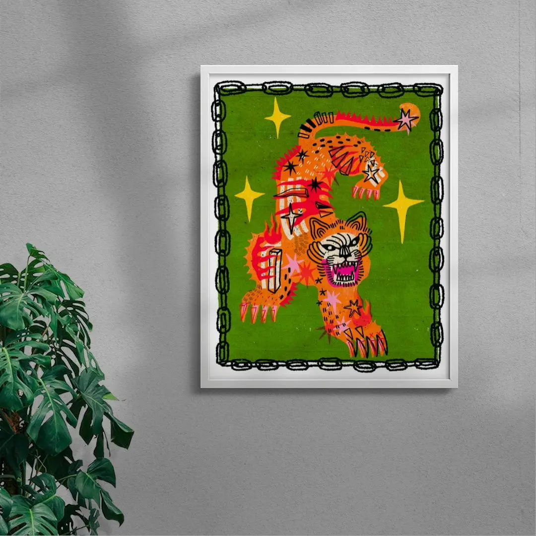 Tiger In Green - Image 5