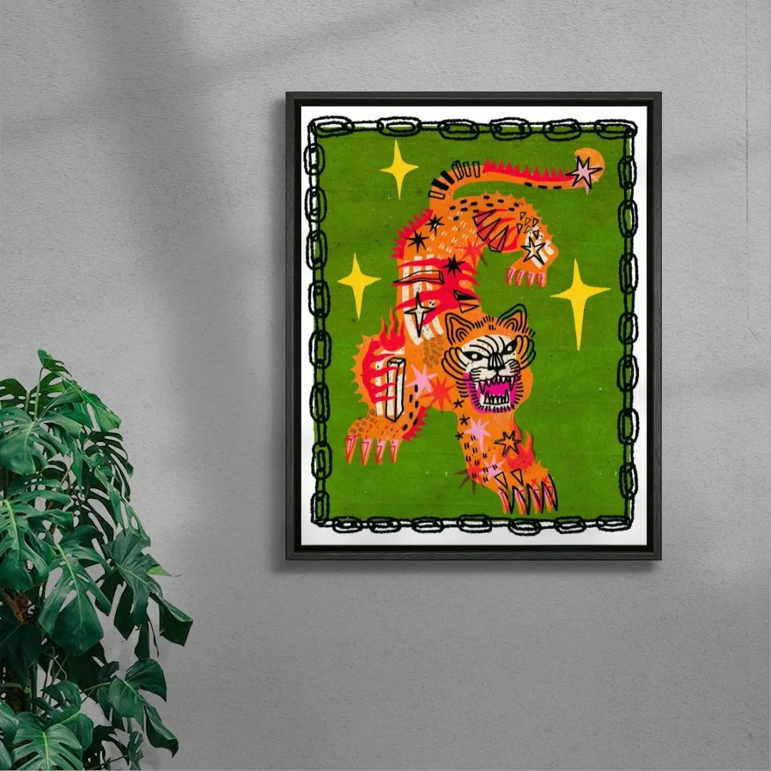 Tiger In Green - Image 4