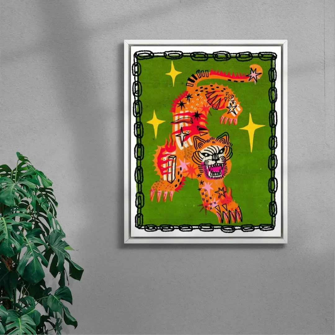 Tiger In Green - Image 5