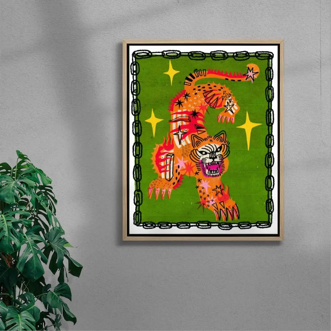 Tiger In Green - Image 6