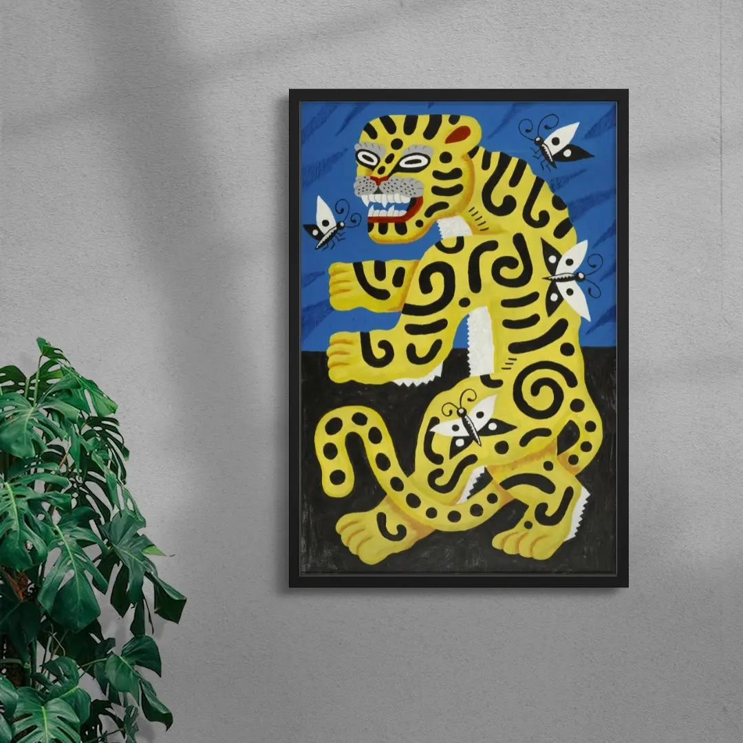 Tiger with Butterflies - Image 4