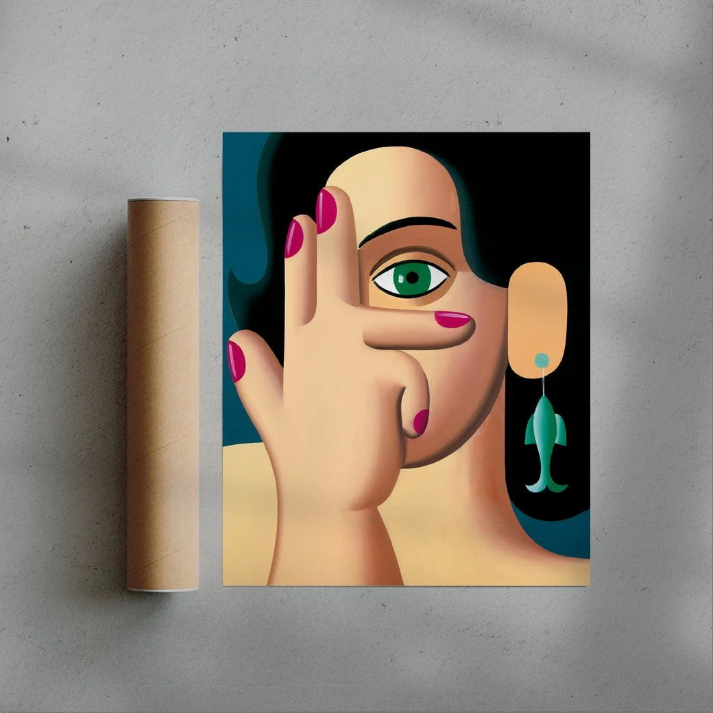 Woman with a fish earring - Image 3